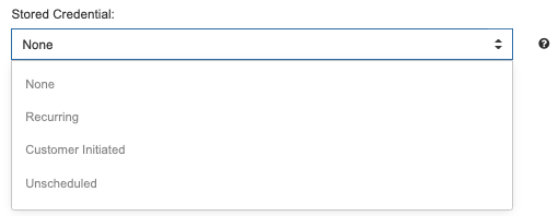 Customer Stored Credential